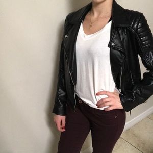 Black “leather” jacket